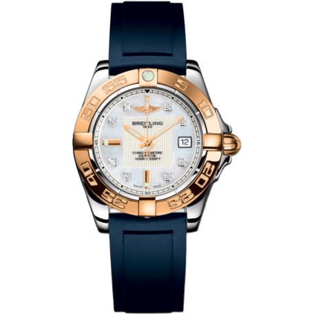 Galactic 32 Stainless Steel / Rose Gold / Pearl Diamond / Rubber