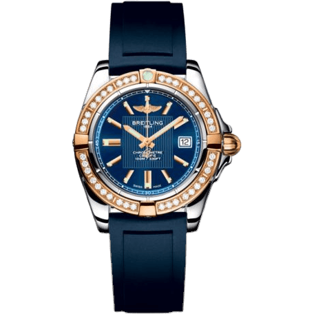 Galactic 32 Stainless Steel / Rose Gold / Diamond / Metallica Blue / Rubber