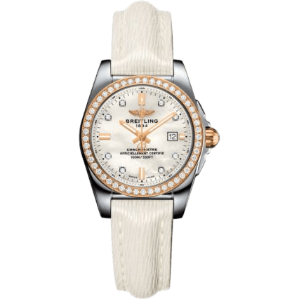 Galactic 29 Stainless Steel / Rose Gold / Diamond / Pearl Diamond / Calf