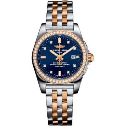Galactic 29 Stainless Steel / Rose Gold / Diamond / Horizon Blue Diamond / Bracelet