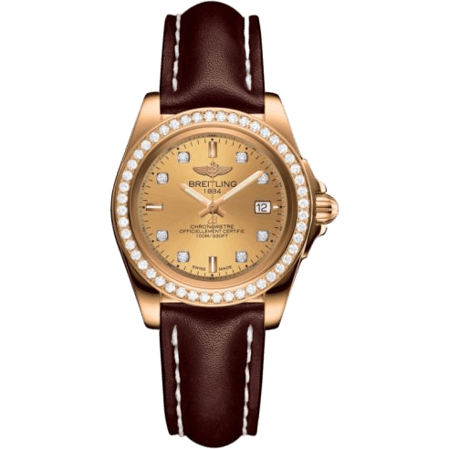 Galactic 32 Sleek Edition Rose Gold / Diamond / Golden Sun Diamond / Calf