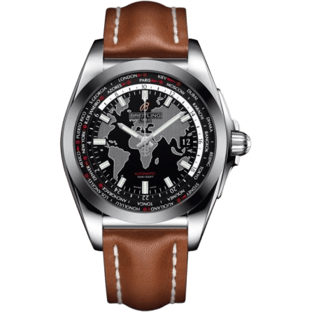 Galactic Unitime Stainless Steel / SleekT / Trophy Black / Calf