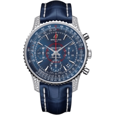 Montbrillant 01 Stainless Steel / Diamondworks / Aurora Blue / Croco
