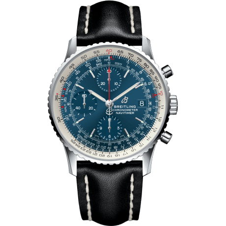 Navitimer 1 Chronograph 41 Stainless Steel / Blue / Calf / Pin