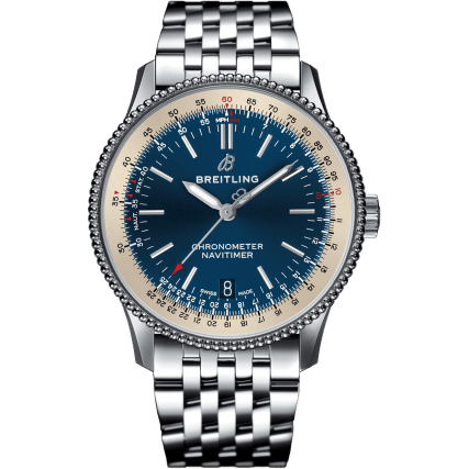 Navitimer 1 38 Automatic Stainless Steel / Blue / Bracelet