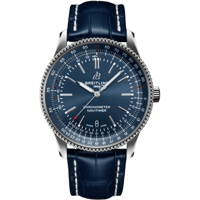 Navitimer Automatic 41 Automatic Stainless Steel / Blue / Croco / Folding