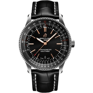 Navitimer Automatic 41 Automatic Stainless Steel / Black / Croco / Folding