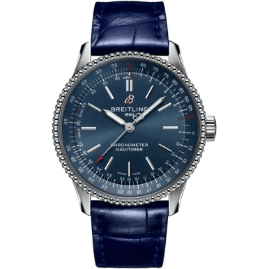 Navitimer 1 35 Automatic Stainless Steel / Blue / Croco / Pin