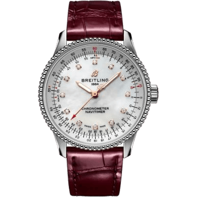Navitimer 1 35 Automatic Stainless Steel / MOP / Croco / Folding