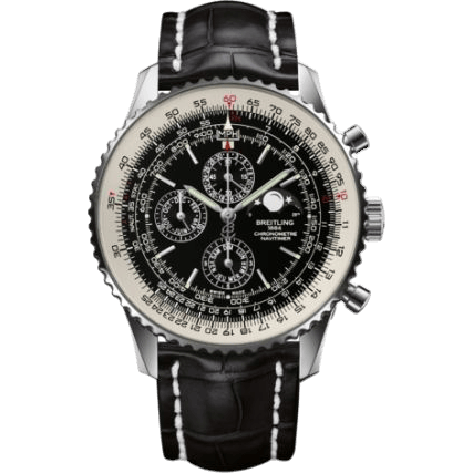 Navitimer 1461 48 Stainless Steel / Black / Croco / Pin
