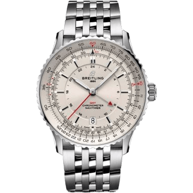 Navitimer GMT 41 Automatic Stainless Steel / Silver / Bracelet