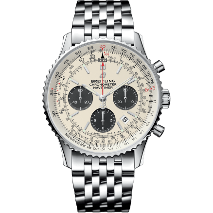 Navitimer 1 B01 Chronograph 43 Stainless Steel / Silver / Bracelet