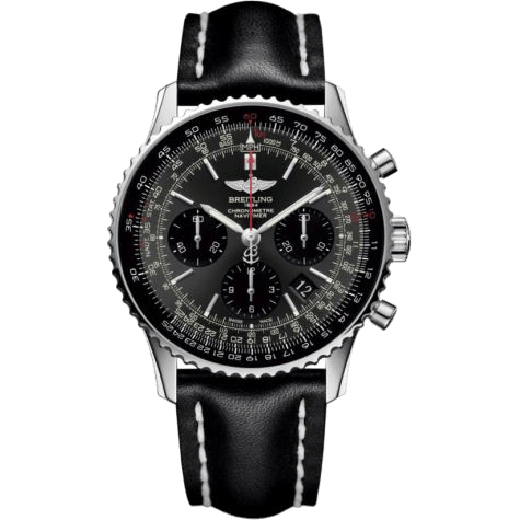Navitimer 01 Stainless Steel / Stratus Gray / Calf / Folding