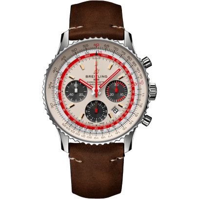 Navitimer 1 B01 Chronograph 43 Stainless Steel / Airline Editions TWA / Calf / Pin