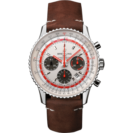 Navitimer 1 B01 Chronograph 43 Stainless Steel / Airline Editions TWA / Calf / Folding