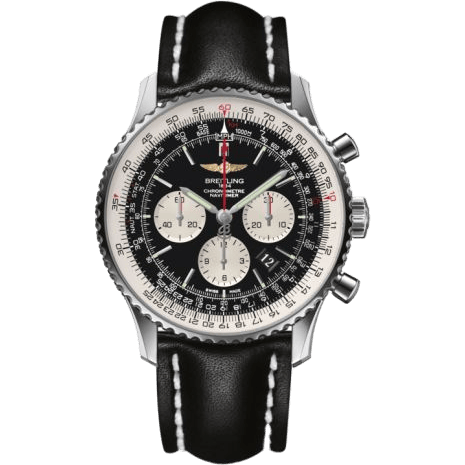 Navitimer 01 46 Stainless Steel / Black / Calf / Pin