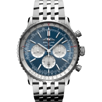 Navitimer B01 Chronograph 46 Stainless Steel / Blue / Bracelet