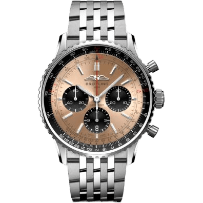 Navitimer B01 Chronograph 43 Stainless Steel / Copper / Bracelet