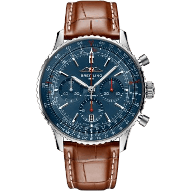 Navitimer B01 Chronograph 43 Stainless Steel / Blue / France