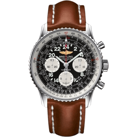 Cosmonaute Stainless Steel / Black / Calf