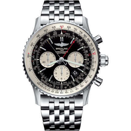 Navitimer Rattrapante Stainless Steel / Black / Bracelet