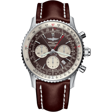 Navitimer Rattrapante Stainless Steel / Panamerican Bronze / Calf / Pin