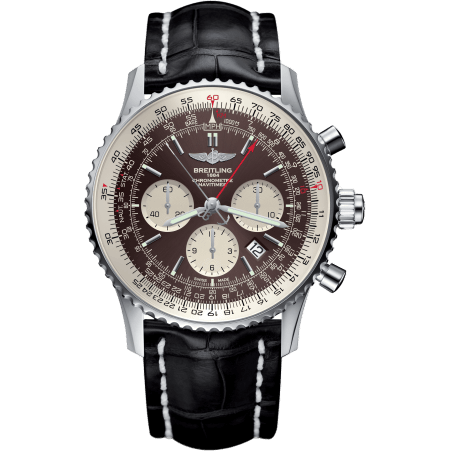 Navitimer Rattrapante Stainless Steel / Panamerican Bronze / Croco / Folding