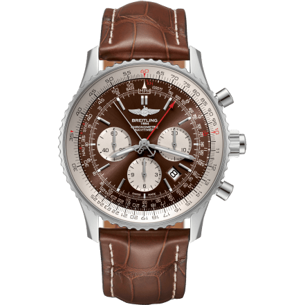 Navitimer Rattrapante Stainless Steel / Panamerican Bronze / Croco / Folding