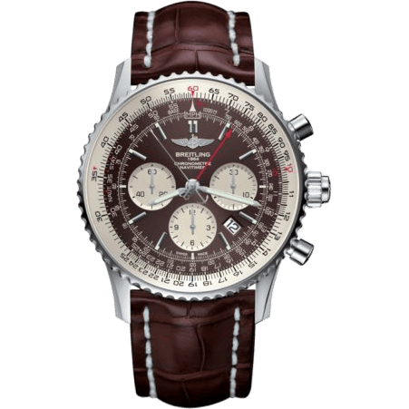 Navitimer Rattrapante Stainless Steel / Panamerican Bronze / Croco / Pin