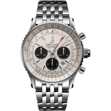 Navitimer Rattrapante Stainless Steel / Silver / Alligator / Bracelet