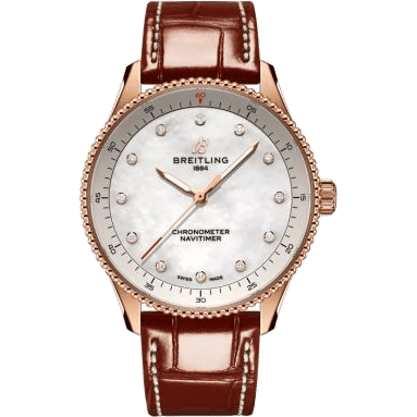 Navitimer Quartz 32 Red Gold / MOP / Croco / Pin