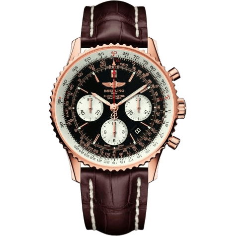 Navitimer 01 43 Red Gold / Black / Alligator