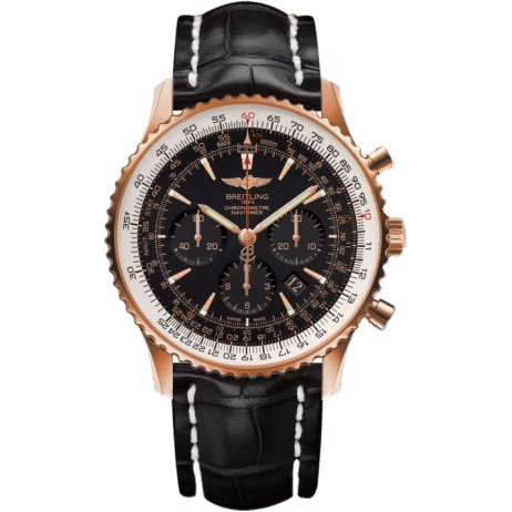 Navitimer 01 46 Red Gold / Black / Croco / Pin