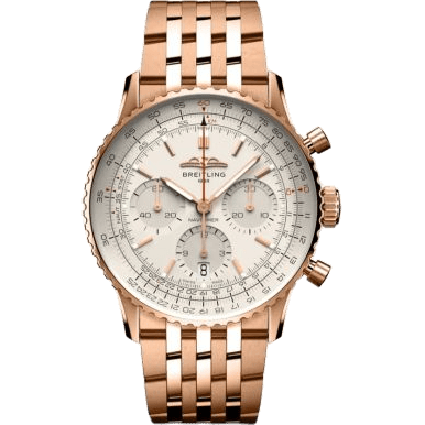 Navitimer B01 Chronograph 41 Red Gold / Silver / Bracelet