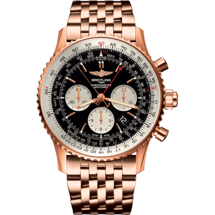 Navitimer Rattrapante Red Gold / Black / Bracelet