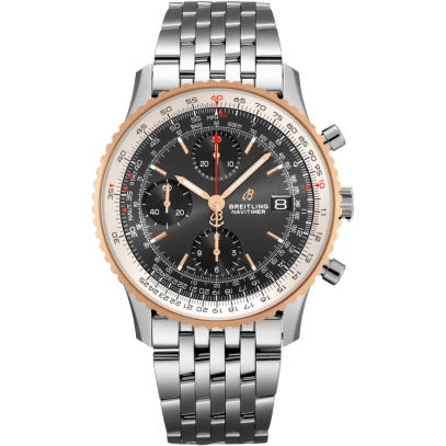Navitimer 1 Chronograph 41 Stainless Steel / Red Gold / Black / Bracelet