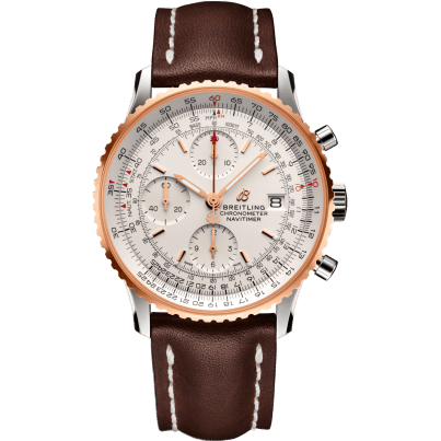 Navitimer 1 Chronograph 41 Stainless Steel / Red Gold / Silver / Croco / Pin