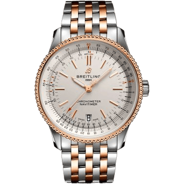 Navitimer 1 38 Automatic Stainless Steel / Red Gold / Silver / Bracelet