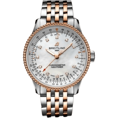 Navitimer 1 35 Automatic Stainless Steel / Red Gold / MOP / Bracelet