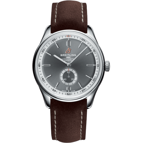 Premier Automatic 40 Stainless Steel / Anthracite / Nubuck Brown / Tang