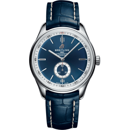 Premier Automatic 40 Stainless Steel / Blue / Croco Blue / Tang