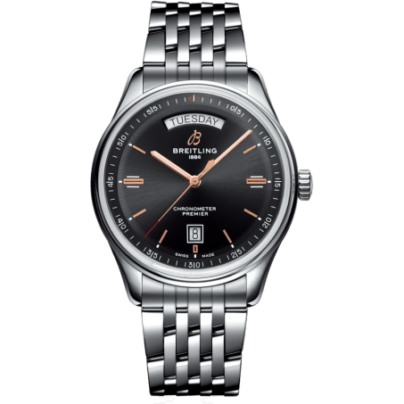 Premier Automatic Day & Date 40 Stainless Steel / Black / Bracelet