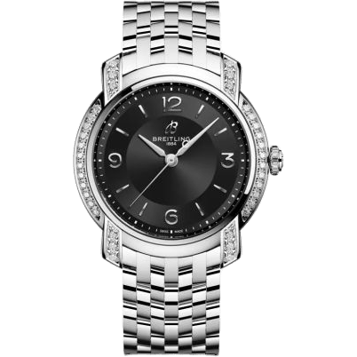Lady Premier 32 SuperQuartz Stainless Steel - Diamond / Midnight Black / Bracelet