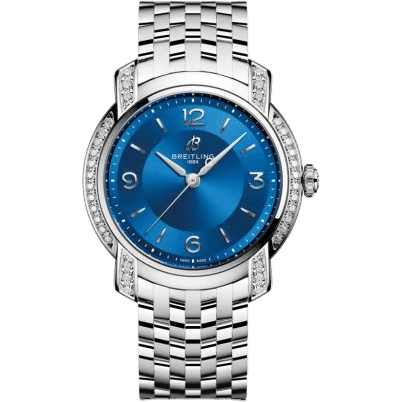 Lady Premier 32 SuperQuartz Stainless Steel - Diamond / Ink Blue / Bracelet