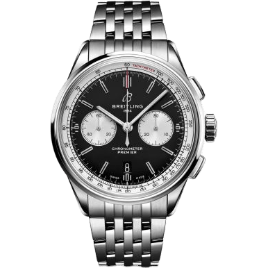 Premier B01 Chronograph 42 Stainless Steel / Black / Bracelet