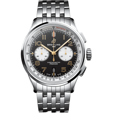 Premier B01 Chronograph 42 Stainless Steel / Norton Edition / Nubuck / Bracelet