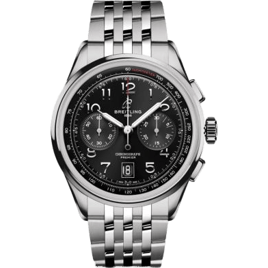 Premier B01 Chronograph 42 Stainless Steel / Black / Bracelet