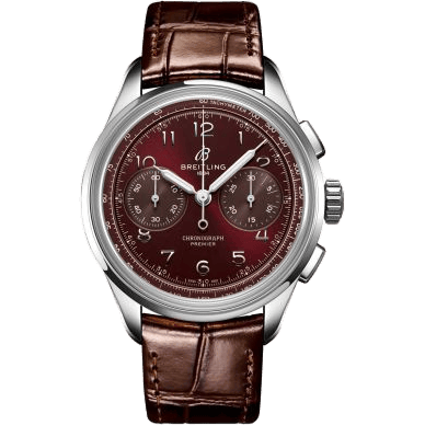 Premier Heritage B09 Chronograph 40 Stainless Steel / Burgundy / Boutique Edition