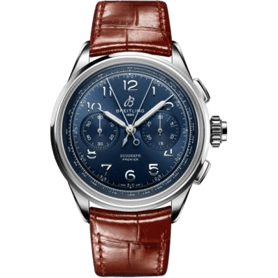 Premier Heritage B15 Duograph 42 Stainless Steel / Blue
