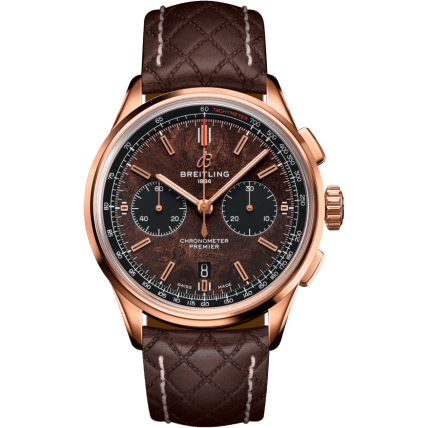 Premier B01 Chronograph 42 Bentley Centenary Red Gold / Wood / Calf / Pin